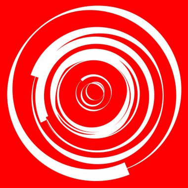 Dairesel, radyal motif. Soyut mandala simgesi