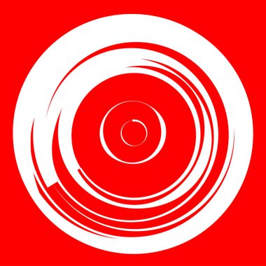 Dairesel, radyal motif. Soyut mandala simgesi