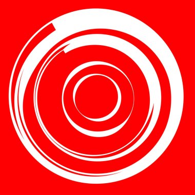 Dairesel, radyal motif. Soyut mandala simgesi