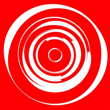 Dairesel, radyal motif. Soyut mandala simgesi