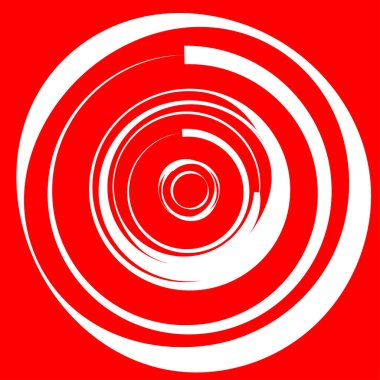 Dairesel, radyal motif. Soyut mandala simgesi