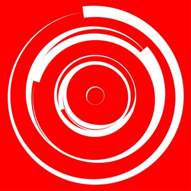 Dairesel, radyal motif. Soyut mandala simgesi