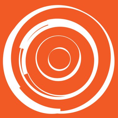 Dairesel, radyal motif. Soyut mandala simgesi