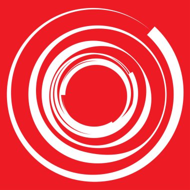 Dairesel, radyal motif. Soyut mandala simgesi