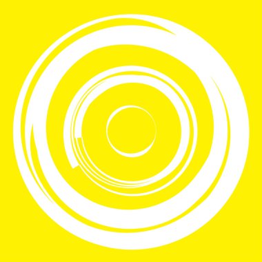 Dairesel, radyal motif. Soyut mandala simgesi