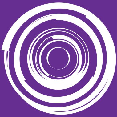 Dairesel, radyal motif. Soyut mandala simgesi