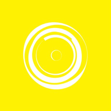 Dairesel, radyal motif. Soyut mandala simgesi