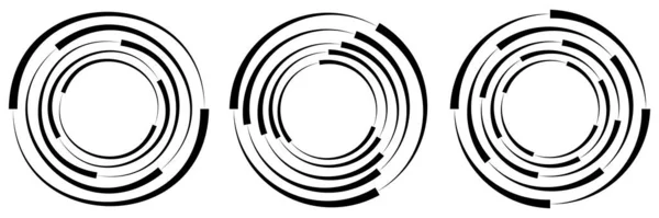 Cerchio Astratto Forma Geometrica Anello Elemento Vettoriale Illustrazione Illustrazione Vettoriale — Vettoriale Stock