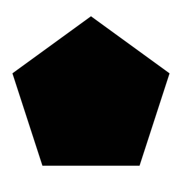Abgerundete Polygon Formelemente Vektorillustration — Stockvektor