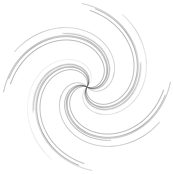 Spiral Girdap Kıvrık Şekil Tasarım Elementi — Stok Vektör