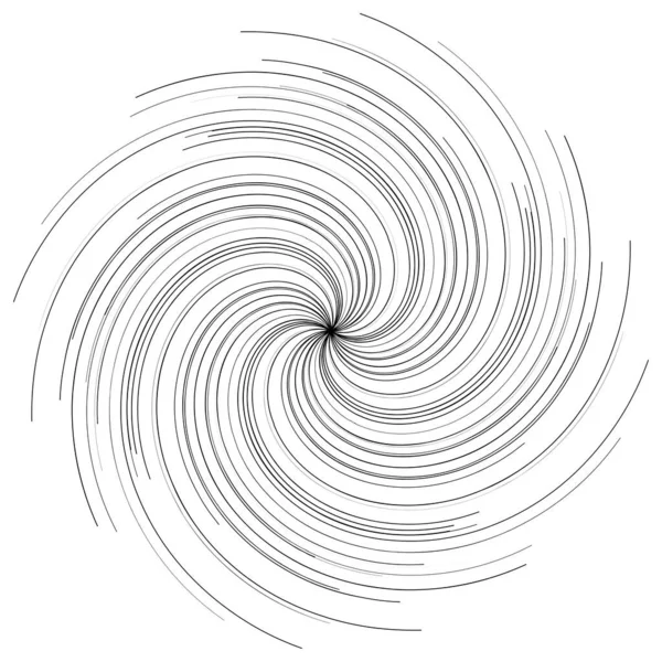 Спираль Вихревой Крутящийся Элемент Формы — стоковый вектор