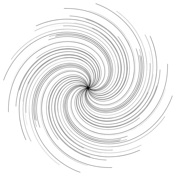 Spiralny Wirowy Wirujący Element Konstrukcyjny — Wektor stockowy