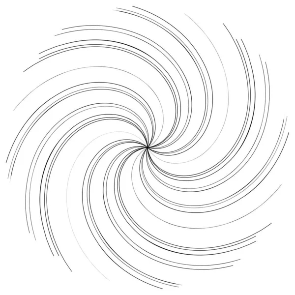 Spiralny Wirowy Wirujący Element Konstrukcyjny — Wektor stockowy