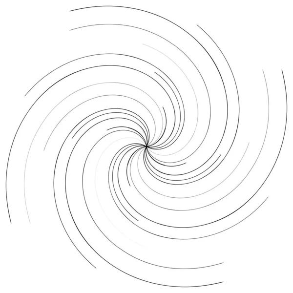 Spiral Girdap Kıvrık Şekil Tasarım Elementi — Stok Vektör