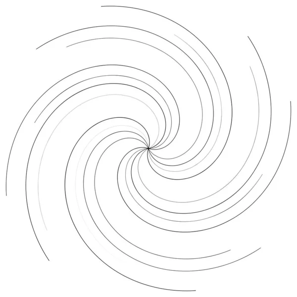 Spiralny Wirowy Wirujący Element Konstrukcyjny — Wektor stockowy