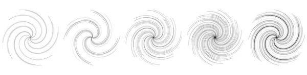 Spiral Swirl Twirl Shape Design Element Stock Vector Illustration Clip — Archivo Imágenes Vectoriales