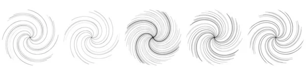 Spiral Swirl Twirl Shape Design Element Stock Vector Illustration Clip — Archivo Imágenes Vectoriales