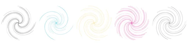 Спираль Завихрение Закручивание Формы Элемента Дизайна Векторная Иллюстрация Клип Арт — стоковый вектор