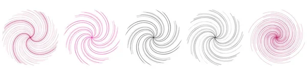 Spiral Swirl Twirl Shape Design Element Stock Vector Illustration Clip — 스톡 벡터
