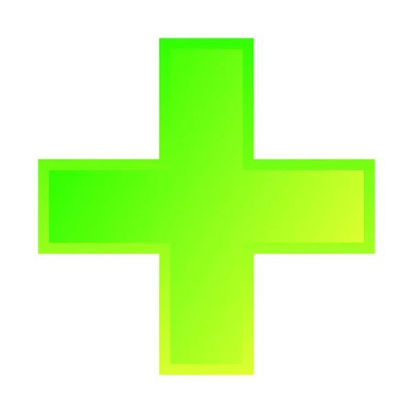 Cross Medical Health Healthcare First Aid Concept Icon — Image vectorielle