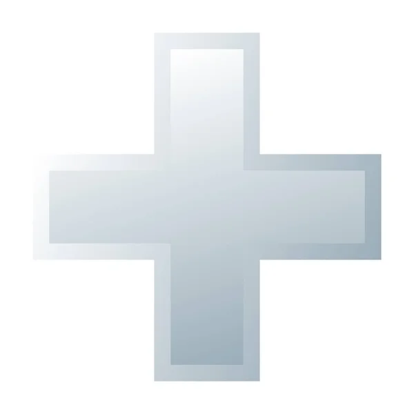 Cross Medical Health Healthcare First Aid Concept Icon — Stock vektor