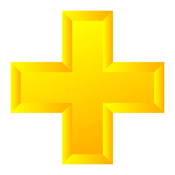 Cross Medical Health Healthcare First Aid Concept Icon — Vector de stock