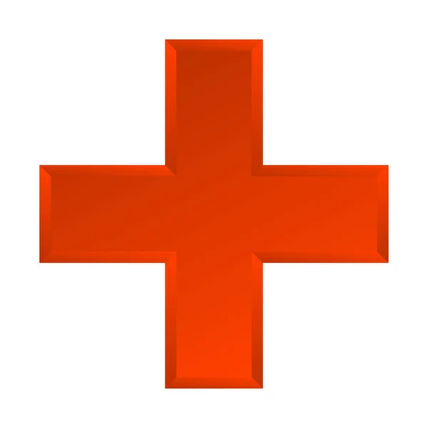 Cross Medical Health Healthcare First Aid Concept Icon — Stock vektor