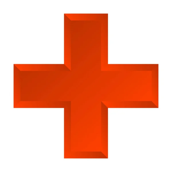 Cross Medical Health Healthcare First Aid Concept Icon — ストックベクタ