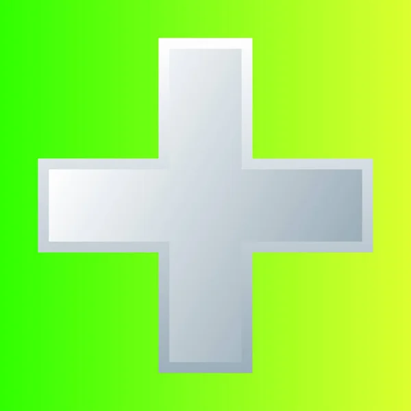 Cross Medical Health Healthcare First Aid Concept Icon — Stock vektor