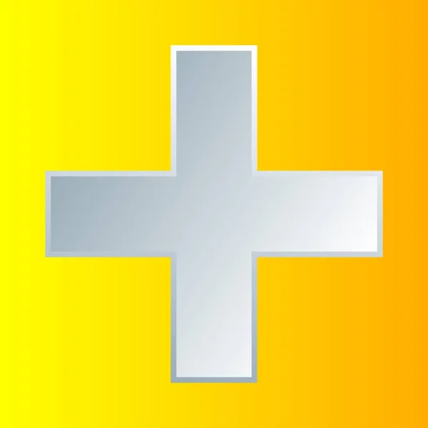 Krzyż Medyczny Zdrowie Opieka Zdrowotna Ikona Pierwszej Pomocy — Wektor stockowy