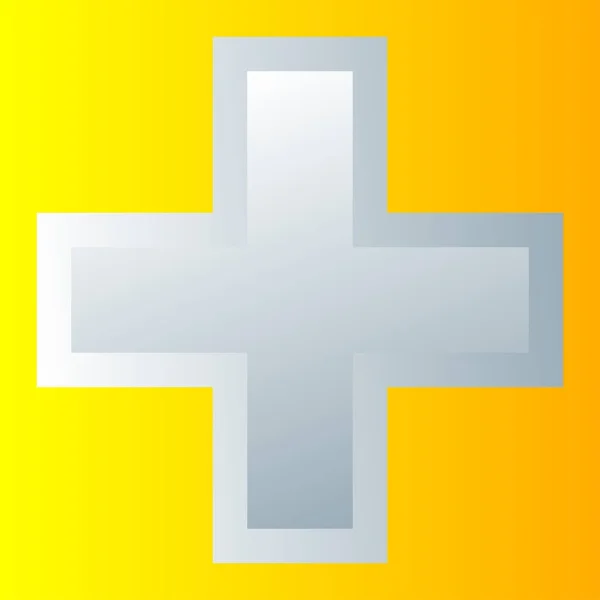 Cross Medical Health Healthcare First Aid Concept Icon — Stock vektor