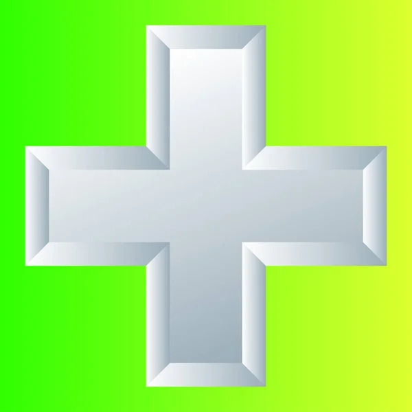 Cross Medical Health Healthcare First Aid Concept Icon — Archivo Imágenes Vectoriales