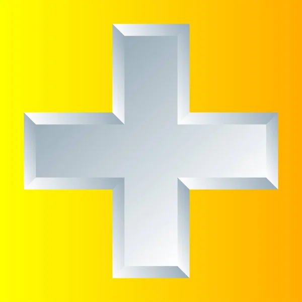 Cross Medical Health Healthcare First Aid Concept Icon — Stockový vektor