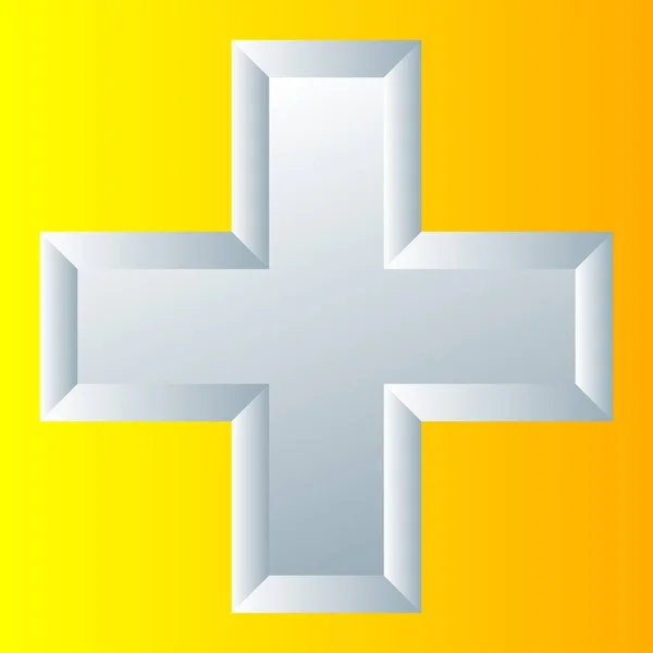 Cross Medical Health Healthcare First Aid Concept Icon — Vector de stock