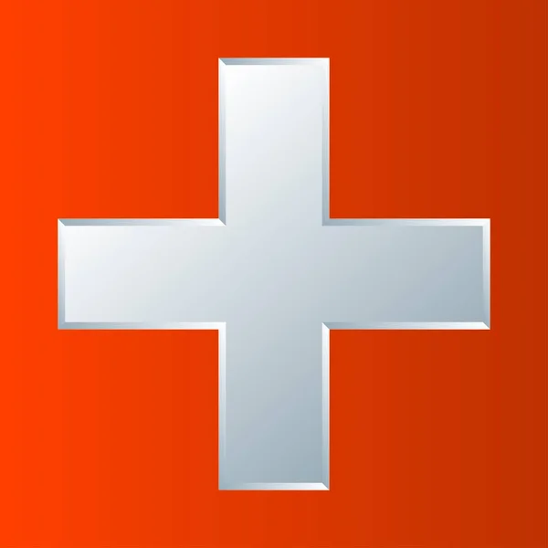 Cross Medical Health Healthcare First Aid Concept Icon — Stockový vektor