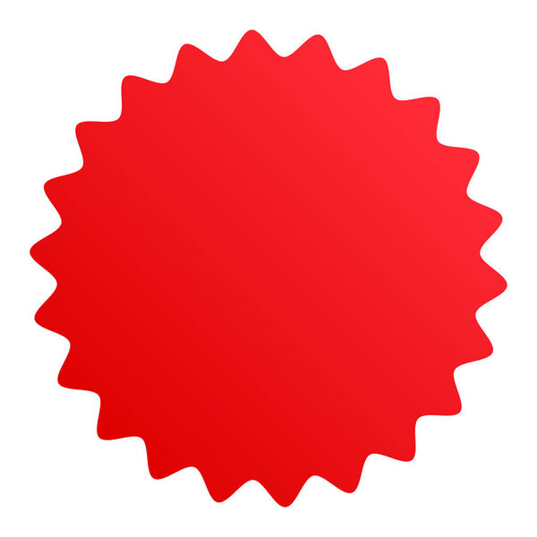Price tag, label. Starburst, sunburst blank, empty shape. Price flash