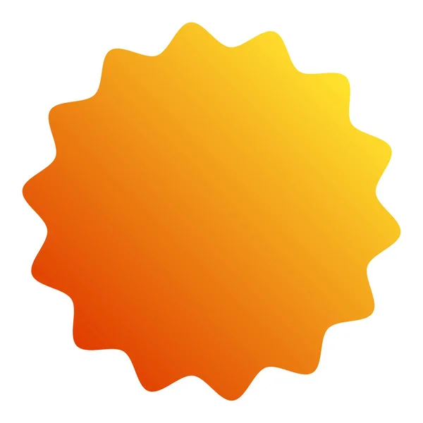 Price Tag Label Starburst Sunburst Blank Empty Shape Price Flash — Stock vektor