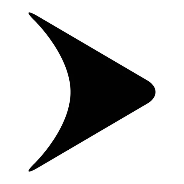 Jogar Triângulo Botão Ativar Lançar Iniciar Ícone Multimídia Ilustração Vetorial —  Vetores de Stock