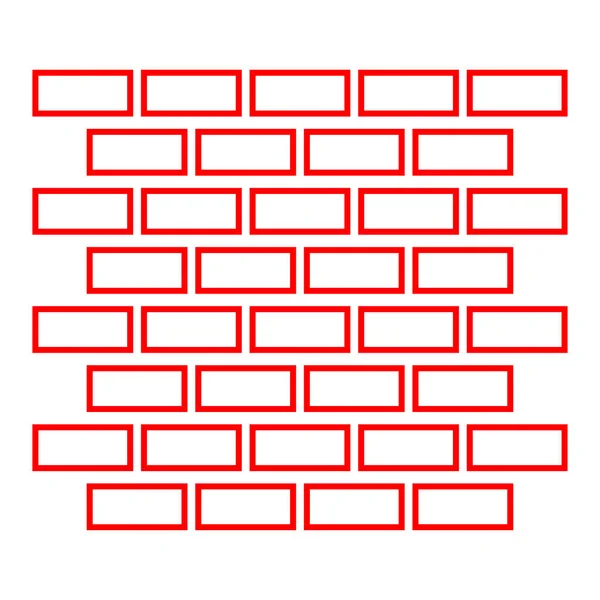 Векторная Иллюстрация Формы Кирпичной Стены — стоковый вектор