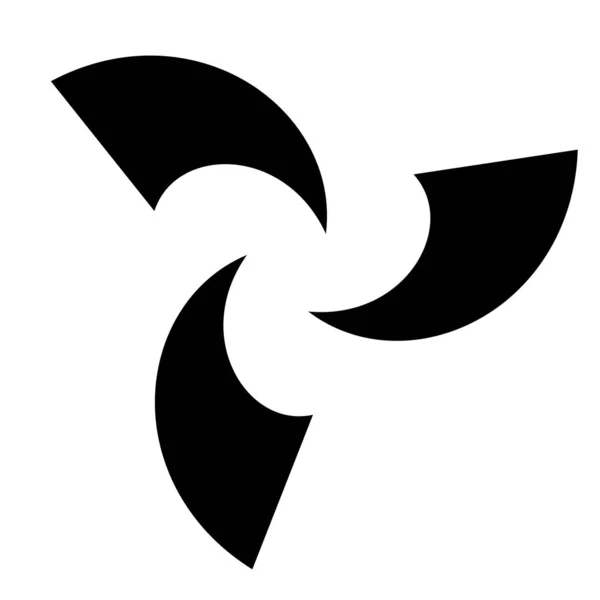 Logo Spirale Élément Forme Icône Cycle Générique Symbole Courbe — Image vectorielle