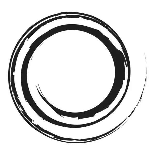 Grungy Elemento Design Spirale Strutturato — Vettoriale Stock