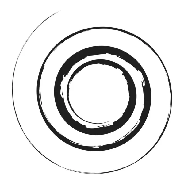 Grungy Texturat Element Design Spirală — Vector de stoc