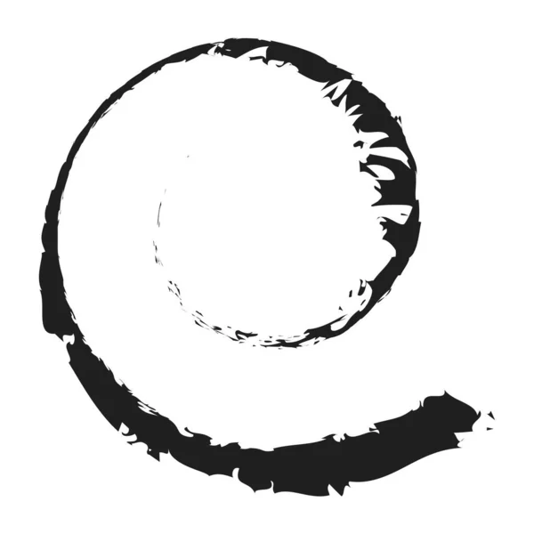 Grungy Textured Spiral Design Element — ストックベクタ