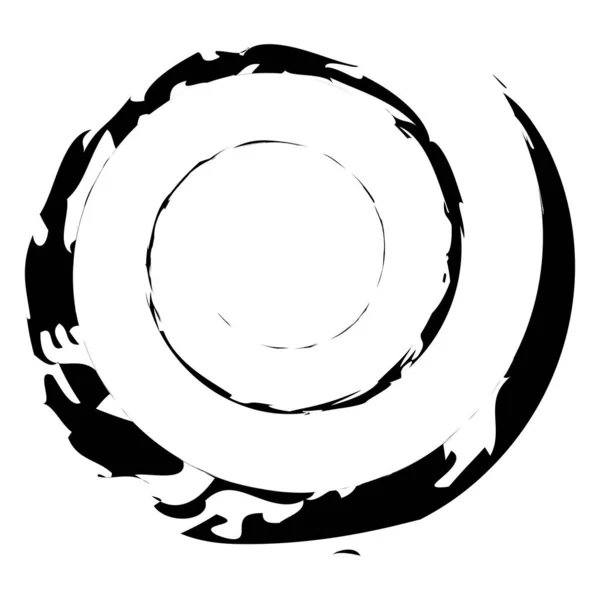 Grungy Texturiertes Spiraldesign Element — Stockvektor