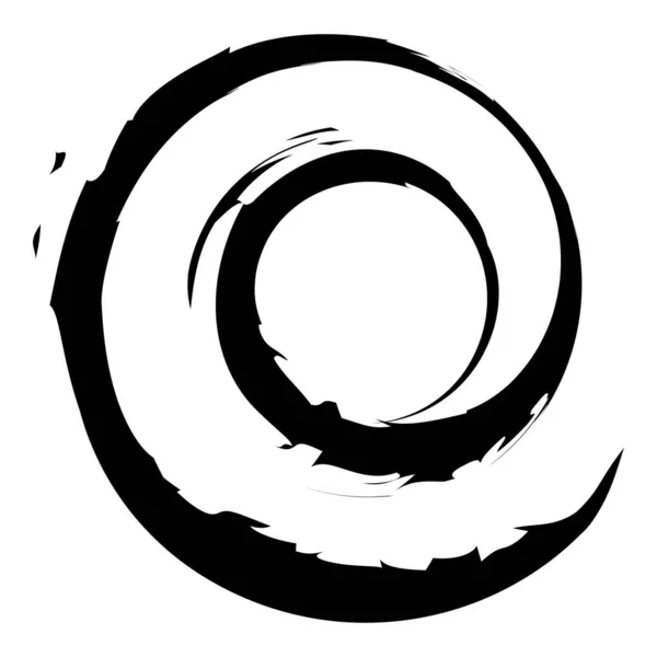 Çirkin Desenli Spiral Tasarım Elementi — Stok Vektör