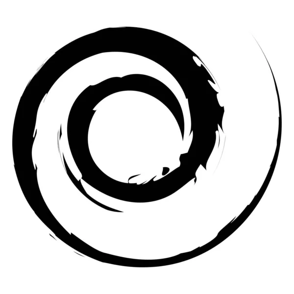 Grungy Texturiertes Spiraldesign Element — Stockvektor