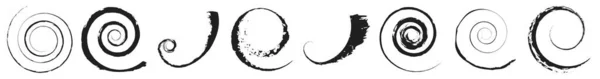 Грязный Текстурированный Элемент Спирального Дизайна Векторная Иллюстрация Запасов Графика Клипартов — стоковый вектор