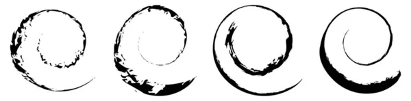 Grungy Elemento Diseño Espiral Con Textura Stock Vector Ilustración Gráficos — Archivo Imágenes Vectoriales