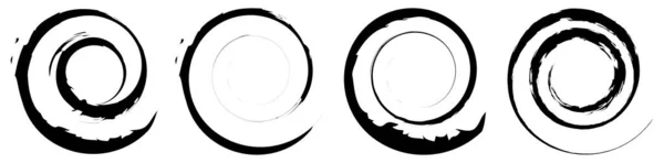 Grungy Texturizado Elemento Design Espiral Ilustração Vetor Estoque Clipart Gráficos — Vetor de Stock