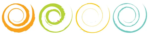 Grungy Élément Conception Spirale Texturé Illustration Vectorielle Stock Cliparts Graphiques — Image vectorielle